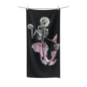 Grote badhanddoek "Zeemeermin met de Parel"