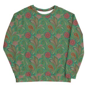 Fleurig Uniseks sweatshirt (elvengroen)