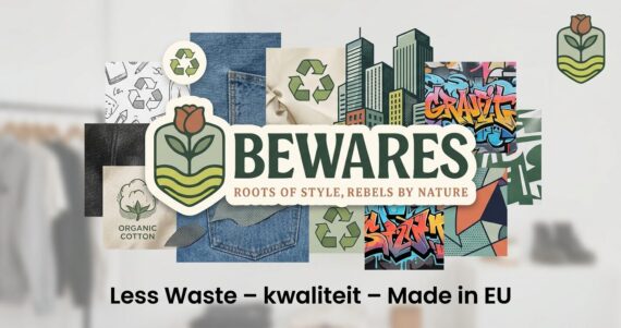 Less Waste – Made in EU: Unieke designs van Bewares.nl en minder afval, lokaal geproduceerd in de EU met Bewares-logo