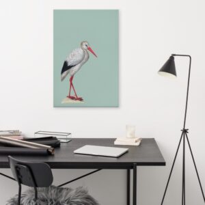 Canvas Ooievaar