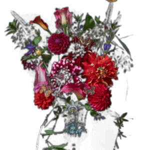 Tee-ART "dahlia's"
